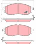KRIEGER set placute frana, frana disc KRIEGER 0950006125 (0950006125)