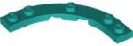 LEGO® 80015c39 - LEGO sötét türkiz lap, 5 x 5 méretű, 4 x 4-es kivágással (80015c39)