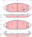 KRIEGER set placute frana, frana disc KRIEGER 0950006160 (0950006160)