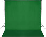  Háttér, zöld 3x6m Muszlin + állványszerkezet (160060)