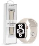 DEVIA ST364549 Devia Apple Watch (42/44/45/49mm) óraszíj, Deluxe Series Sport, szilikon, homok (Starlight) (ST364549)