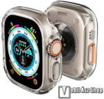 SPIGEN Apple Watch Ultra (49mm) (A2684), Spigen Thin Fit okosóra műanyag védőtok, Keret, Átlátszó (ACS05917)