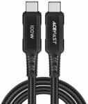 ACEFAST USB Type C - USB Type C kábel, 2m, 100W (20V / 5A), fekete (C4-03-C-C-black) (C4-03-C-C-black) - smartgo