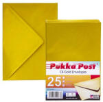 PUKKA PAD Boríték, C6, enyvezett, PUKKA PAD "Gold", arany (9063-ENV) - iroszer24