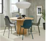 Furniria Design étkezőasztal Vasiliy 120 cm természetes tölgy