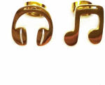 AZIZ Zenei nemesacél fülbevaló, arany színű (WEN4195)