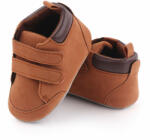 Superbebeshoes Ghetute maro din material tip piele intoarsa
