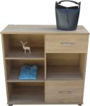  JANE webshop - Komód polcokkal és két fiókkal - többféle színben