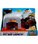 Mattel Hot Wheels Lansator Monster Truck Craniul Cu Doua Masinute (MTGKY01_GKY02) - etoys