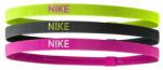 Nike Fejpánt Nike Elastic Headbands 2.0 3P -volt/black/hyper pink