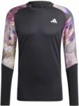 Adidas Férfi tenisz póló Adidas Melbourne Tennis Long Sleeve T-Shirt - multicolor/black