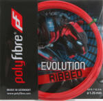 Polyfibre Tenisz húr Polyfibre Evolution Ribbed (12, 2 m) - red