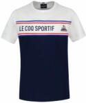 Le Coq Sportif Fiú póló Le Coq Sportif TRI Tee Short Sleeve N°2 SS23 - bleu nuit/new optical white
