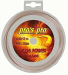 Pro's Pro Tenisz húr Pro's Pro Plus Power (12 m) - white