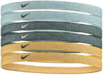 Nike Fejpánt Nike Swoosh Sport Headbands 6P - wolf grey/black/club gold/metalic gold