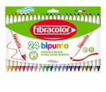 Fibracolor Двувърхи флумастери Bipunta 24 цвята