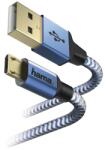 Hama Cablu de Date Hama Reflective Micro USB Albastru (178289)