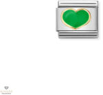 NOMINATION "Zöld szív" charm - 030283-23