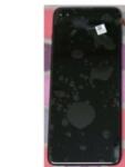 Motorola Moto G100 előlap keret, lcd kijelző és érintőpanel fekete, gyári felújított