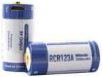 KeepPower RCR123A akkumulátor 2 db 860mAh microUSB KeepPower