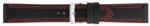 Morellato Curea de ceas Neagra cu cusatura rosie Morellato Futnet Genuine Leather 22mm (A01X5484D14883CR)