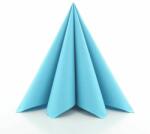 Mank Textilhatású egyszínű szalvéta 40x40 cm 50 lap/csomag - felhőkék