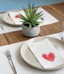 Pack Service Textúrált szalvéta "Szenvedély fehér" 40x24 cm 100 lap/csomag