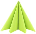 Mank Textilhatású egyszínű szalvéta 40x40 cm 50 lap/csomag - lime