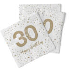 Mank Papírszalvéta 33x33 cm Happy Birthday "30" - Boldog születésnapot, 100 db/csomag