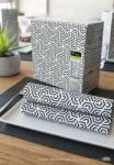 Pack Service Airwave szalvéta 40x40 cm 80 lap/csomag Logic - fekete