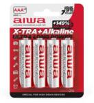 Aiwa AB-AAALR03/4 X-TRA + Alkáli elem AAA (LR03) 4db - hififutar