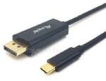 Equip Kábel - 133426 (USB-C to DisplayPort, apa/apa, 4K/60Hz, műanyag burkolat, 1m) (EQUIP_133426) (EQUIP_133426)
