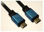 Wiretek kábel HDMI Összekötő 2m, Male/Male, v2.0, Fém csatlakozó (WH103) (WH103)