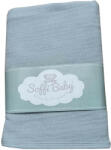 Soffi Baby takaró muszlin dupla szürke 70x90cm - babamarket