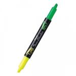 Pentel Двулицев маркер Pentel Twin Checker жълт и зелен, 1.0 - 3.5 mm, за всички типове хартия