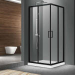 Fluminia Cabina de dus patrata Fluminia Hector N cu usi culisante 80x80 cm negru (S02RE02BL 80X200)