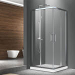 Fluminia Cabina de dus patrata Fluminia Hector N cu usi culisante 80x80 cm crom (S02RE02 80X200)