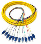 DeTech Оптичен кабел, LC, Pigtail, UPC, Singlemode, 1.5m, Yellow - 18334 (DE-18334)