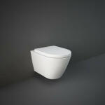 RAK Ceramics Capac WC, RAK, RESORT, slim, cu soft close si quick release, alb (RESC00004)