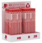 ICO Grafitceruza display, HB, B, 2B, háromszögletű, ICO "Süni" (184 db) (TICGDS)
