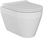 Sanovit BUENO fali WC - rimless - perem nélküli - rejtett szerelésű - mély öblítésű - rövid 49 cm (100914) - globalvivamarket