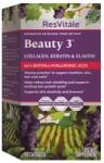 ResVitale Beauty 3, Formula Pentru Par, Piele Si Unghii Cu Colagen, Keratina Si Elastina, 90 Cps