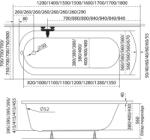 M-Acryl Mira egyenes akril kád 150x70