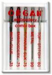 Organ Ace combi broderie, titanium, metal, top stitch si anti-glue Organ Combi Box (55118000) - masinidecusut