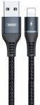 REMAX Cable USB Lightning Remax Colorful Light, 2.4A, 1m (black) (RC-152i) - scom