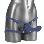CalExotics Силиконов страп-он с вибриращо дилдо Her Royal Harness Thumper