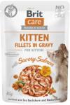 Brit CARE Cat Kitten Fillets in Gravy with Savory Salmon Enriched with Sea Buckthorn and Nasturtium 85g