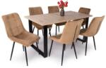  Zoé asztal Kitty székkel - 6 személyes étkezőgarnitúra