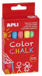 APLI Táblakréta, kerek, 10 darabos, APLI, vegyes színek (COLCA14574)