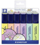 STAEDTLER Szövegkiemelő készlet, 1-5 mm, STAEDTLER "Textsurfer Classic Pastel 364 C", 6 különböző szín (COTS364CWP6)